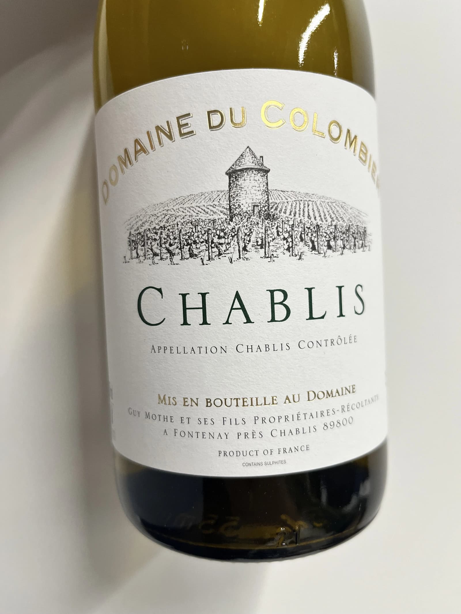 Domaine du Colombier Chablis 2022