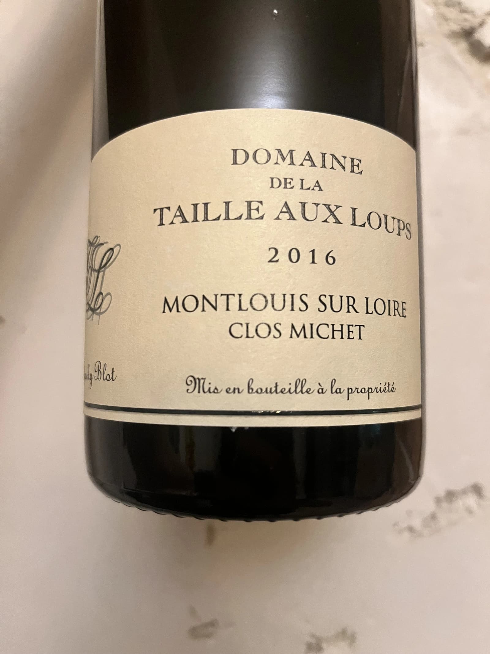 Domaine de la Taille Aux Loups Montlouis sur Loire Clos Michet 2016