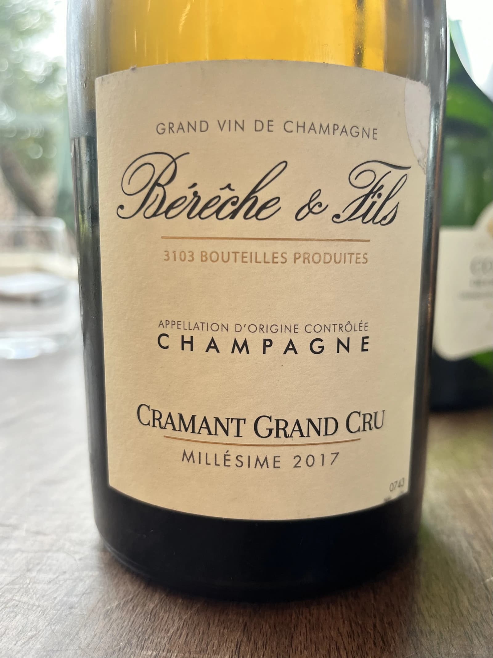 Bérêche & Fils Cramant Grand Cru 2017